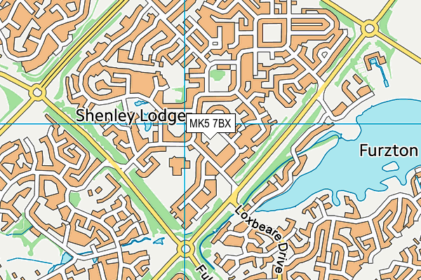 MK5 7BX map - OS VectorMap District (Ordnance Survey)