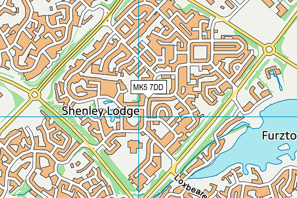 MK5 7DD map - OS VectorMap District (Ordnance Survey)
