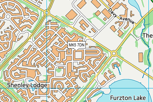 MK5 7DN map - OS VectorMap District (Ordnance Survey)