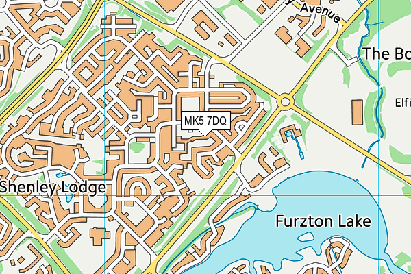 MK5 7DQ map - OS VectorMap District (Ordnance Survey)