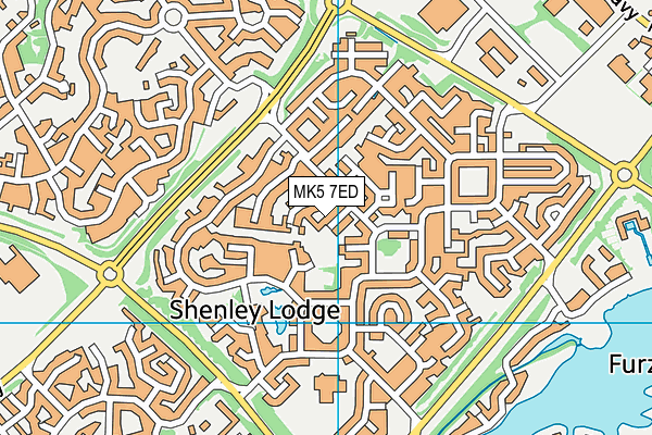MK5 7ED map - OS VectorMap District (Ordnance Survey)