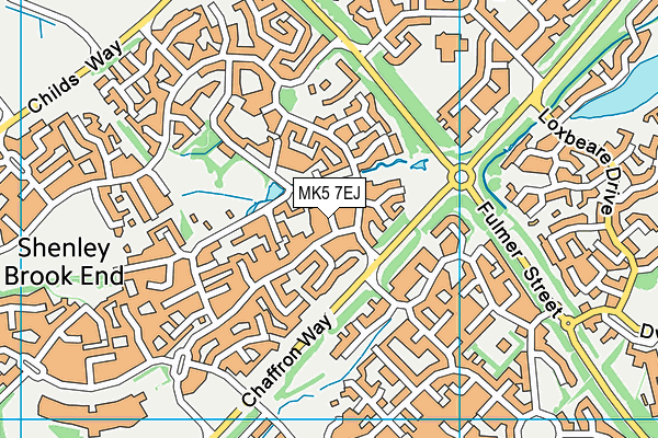 MK5 7EJ map - OS VectorMap District (Ordnance Survey)