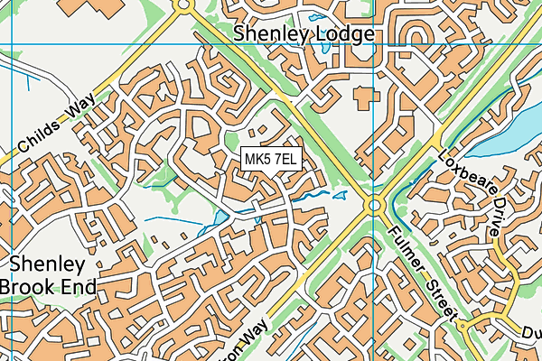 MK5 7EL map - OS VectorMap District (Ordnance Survey)