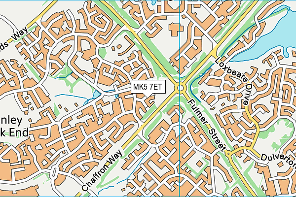 MK5 7ET map - OS VectorMap District (Ordnance Survey)