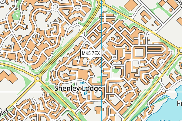 MK5 7EX map - OS VectorMap District (Ordnance Survey)