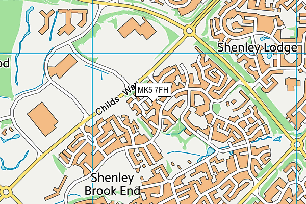 MK5 7FH map - OS VectorMap District (Ordnance Survey)