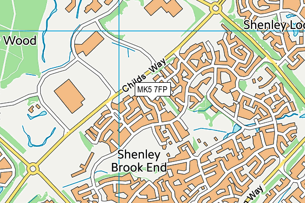 MK5 7FP map - OS VectorMap District (Ordnance Survey)