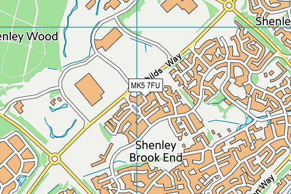 MK5 7FU map - OS VectorMap District (Ordnance Survey)