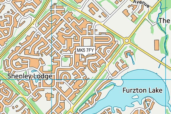 MK5 7FY map - OS VectorMap District (Ordnance Survey)