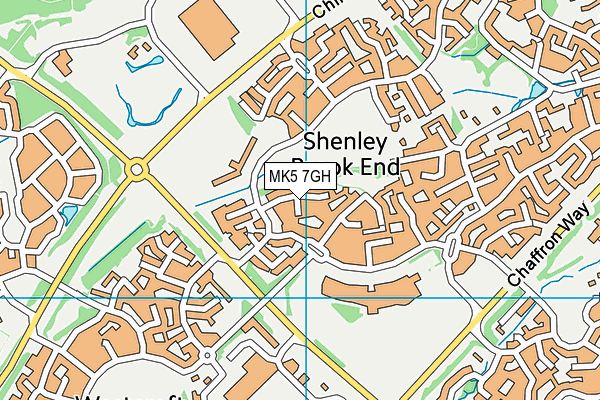 MK5 7GH map - OS VectorMap District (Ordnance Survey)