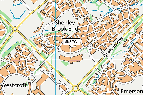 MK5 7GL map - OS VectorMap District (Ordnance Survey)