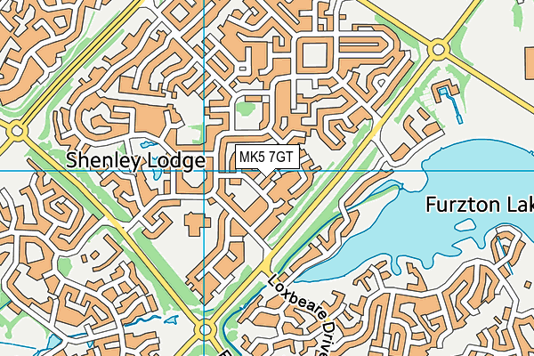 MK5 7GT map - OS VectorMap District (Ordnance Survey)