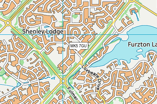 MK5 7GU map - OS VectorMap District (Ordnance Survey)