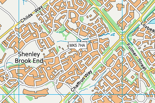 MK5 7HA map - OS VectorMap District (Ordnance Survey)