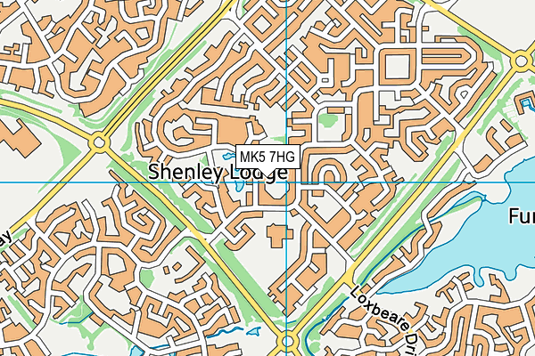 MK5 7HG map - OS VectorMap District (Ordnance Survey)