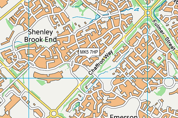 MK5 7HP map - OS VectorMap District (Ordnance Survey)