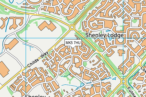 MK5 7HU map - OS VectorMap District (Ordnance Survey)