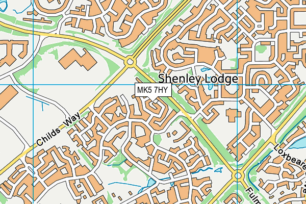 MK5 7HY map - OS VectorMap District (Ordnance Survey)