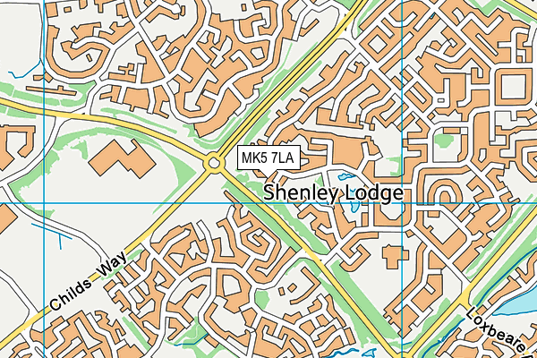 MK5 7LA map - OS VectorMap District (Ordnance Survey)