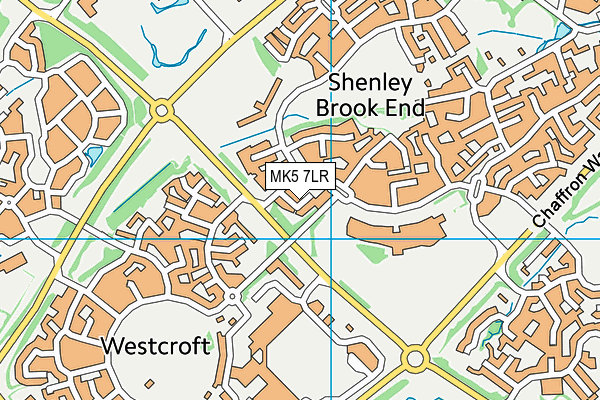 MK5 7LR map - OS VectorMap District (Ordnance Survey)