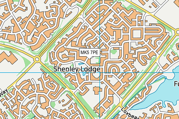 MK5 7PE map - OS VectorMap District (Ordnance Survey)