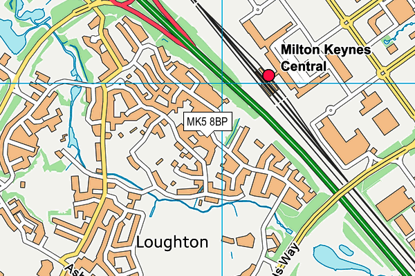 MK5 8BP map - OS VectorMap District (Ordnance Survey)