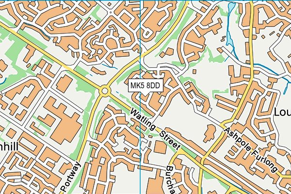 MK5 8DD map - OS VectorMap District (Ordnance Survey)