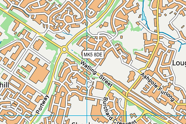 MK5 8DE map - OS VectorMap District (Ordnance Survey)