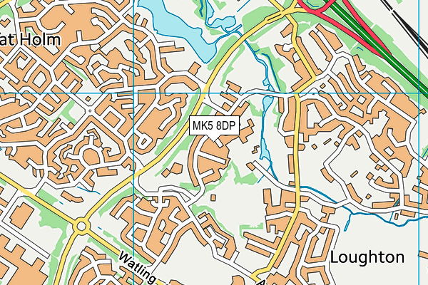 MK5 8DP map - OS VectorMap District (Ordnance Survey)