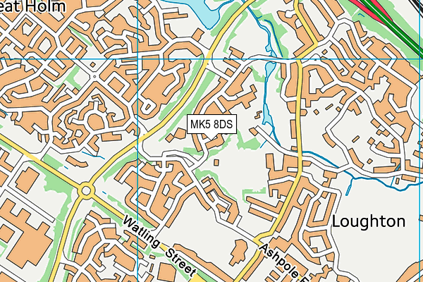 MK5 8DS map - OS VectorMap District (Ordnance Survey)