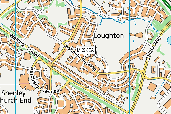 MK5 8EA map - OS VectorMap District (Ordnance Survey)