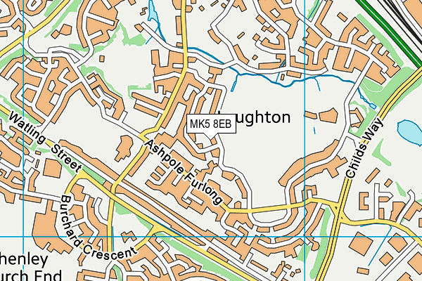 MK5 8EB map - OS VectorMap District (Ordnance Survey)