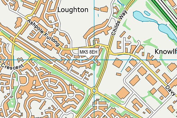 MK5 8EH map - OS VectorMap District (Ordnance Survey)