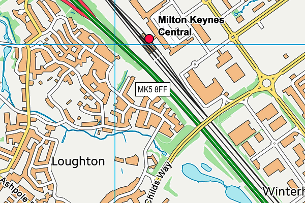 MK5 8FF map - OS VectorMap District (Ordnance Survey)