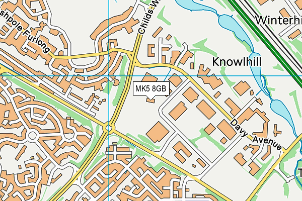 MK5 8GB map - OS VectorMap District (Ordnance Survey)