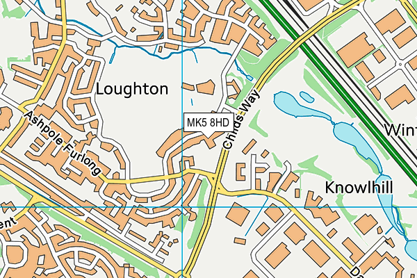 MK5 8HD map - OS VectorMap District (Ordnance Survey)