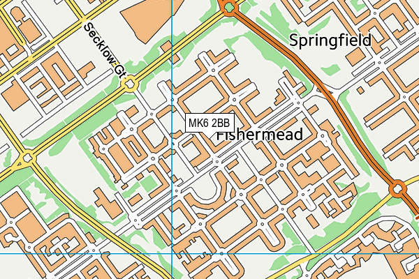 MK6 2BB map - OS VectorMap District (Ordnance Survey)