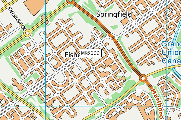 MK6 2DD map - OS VectorMap District (Ordnance Survey)