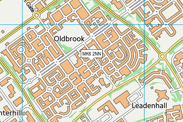 MK6 2NN map - OS VectorMap District (Ordnance Survey)