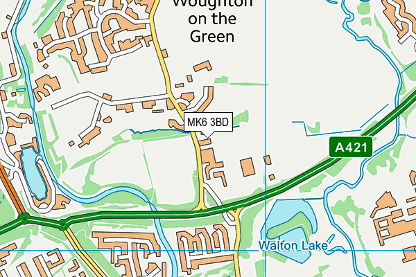 MK6 3BD map - OS VectorMap District (Ordnance Survey)