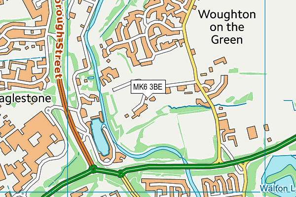 MK6 3BE map - OS VectorMap District (Ordnance Survey)