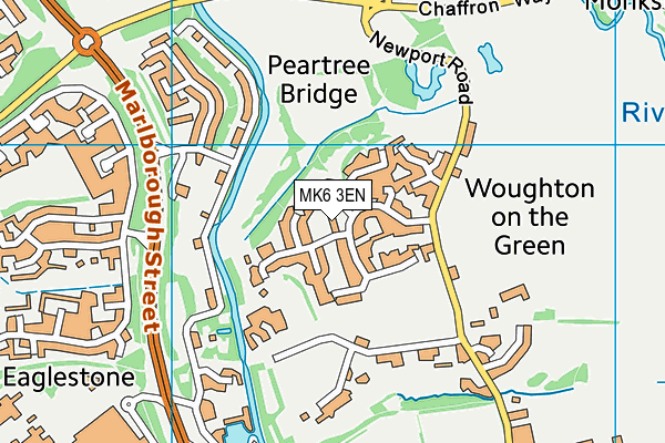 MK6 3EN map - OS VectorMap District (Ordnance Survey)