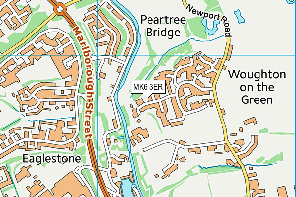 MK6 3ER map - OS VectorMap District (Ordnance Survey)