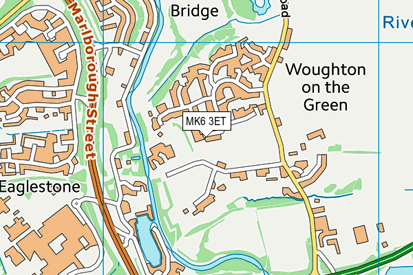 MK6 3ET map - OS VectorMap District (Ordnance Survey)