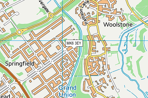 MK6 3EY map - OS VectorMap District (Ordnance Survey)