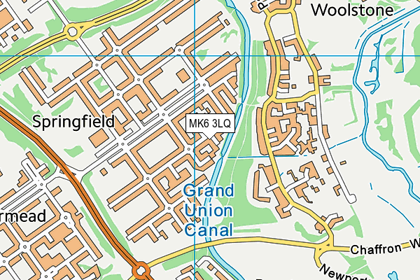 MK6 3LQ map - OS VectorMap District (Ordnance Survey)