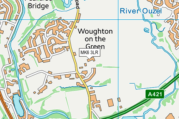 MK6 3LR map - OS VectorMap District (Ordnance Survey)