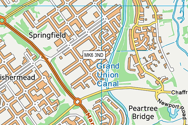 MK6 3ND map - OS VectorMap District (Ordnance Survey)