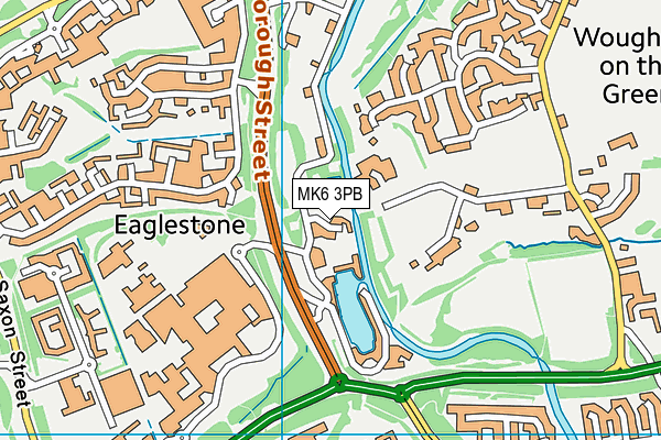 MK6 3PB map - OS VectorMap District (Ordnance Survey)