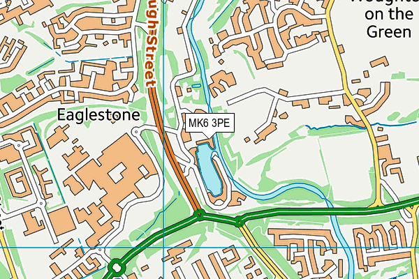 MK6 3PE map - OS VectorMap District (Ordnance Survey)